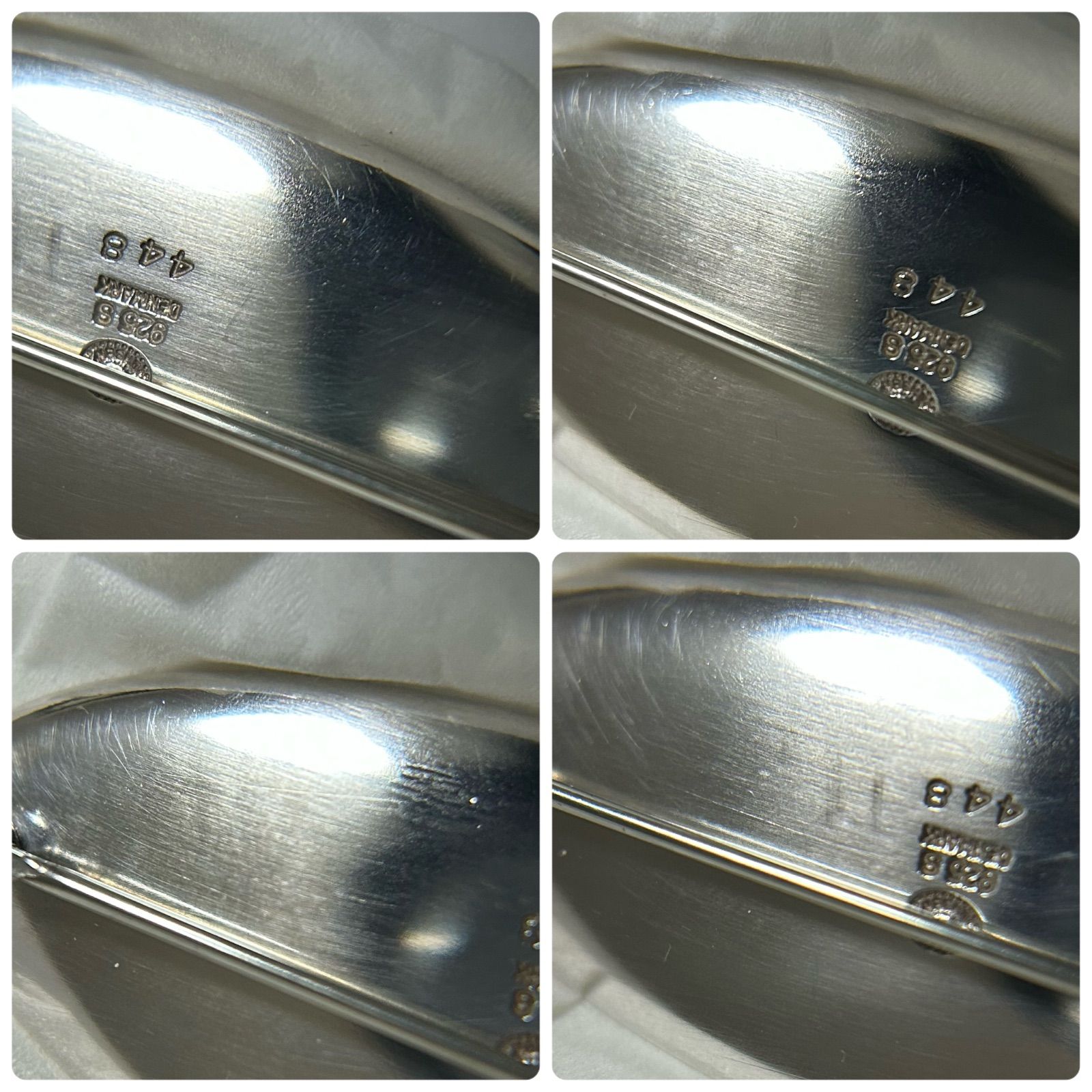 ジョージジェンセン 希少 ブローチ 448 フラワー AG925 Georg Jensen