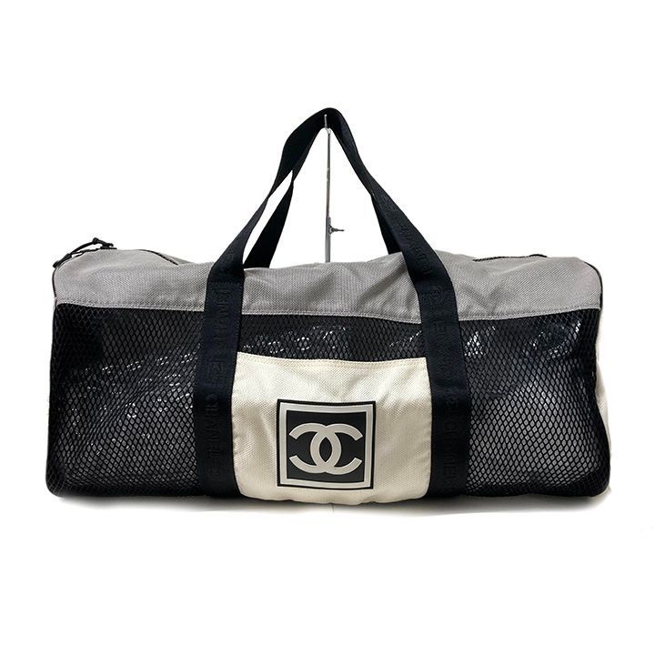 シャネル スポーツライン ボストンバッグ メンズ ブラック ココマーク
