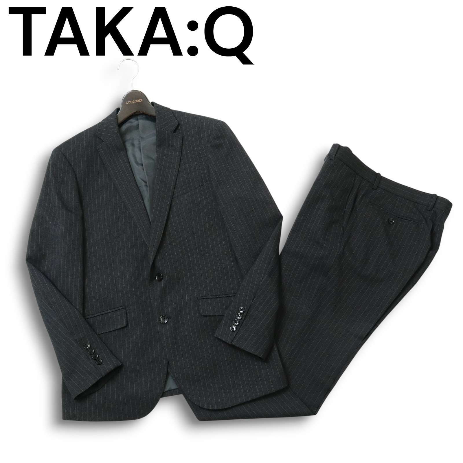 TAKA:Q タカキュー 秋冬 総裏 ウォッシャブル☆ ストライプ