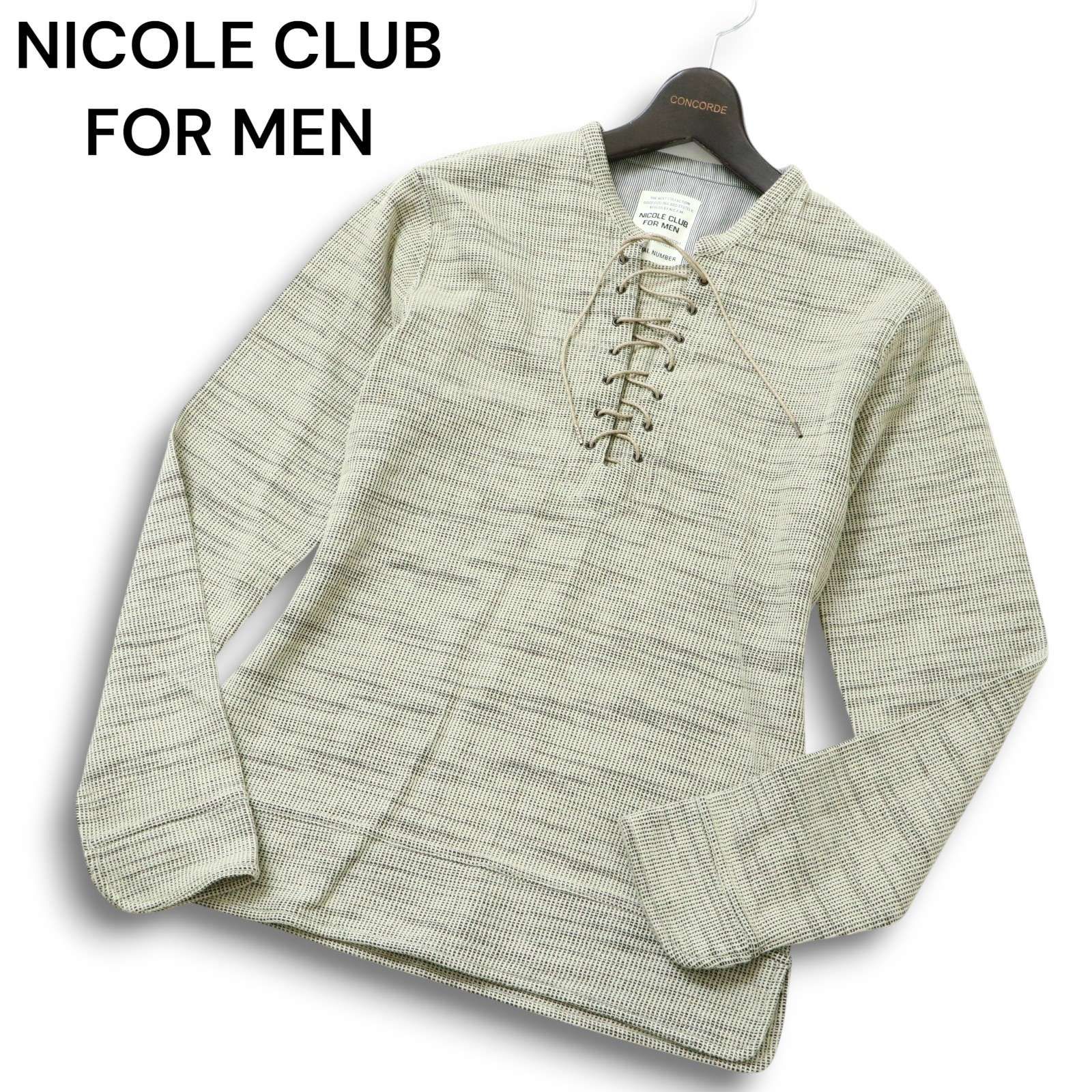 Y2K 00s☆ NICOLE CLUB FOR MEN ニコルクラブ フォーメン 長袖 レース 