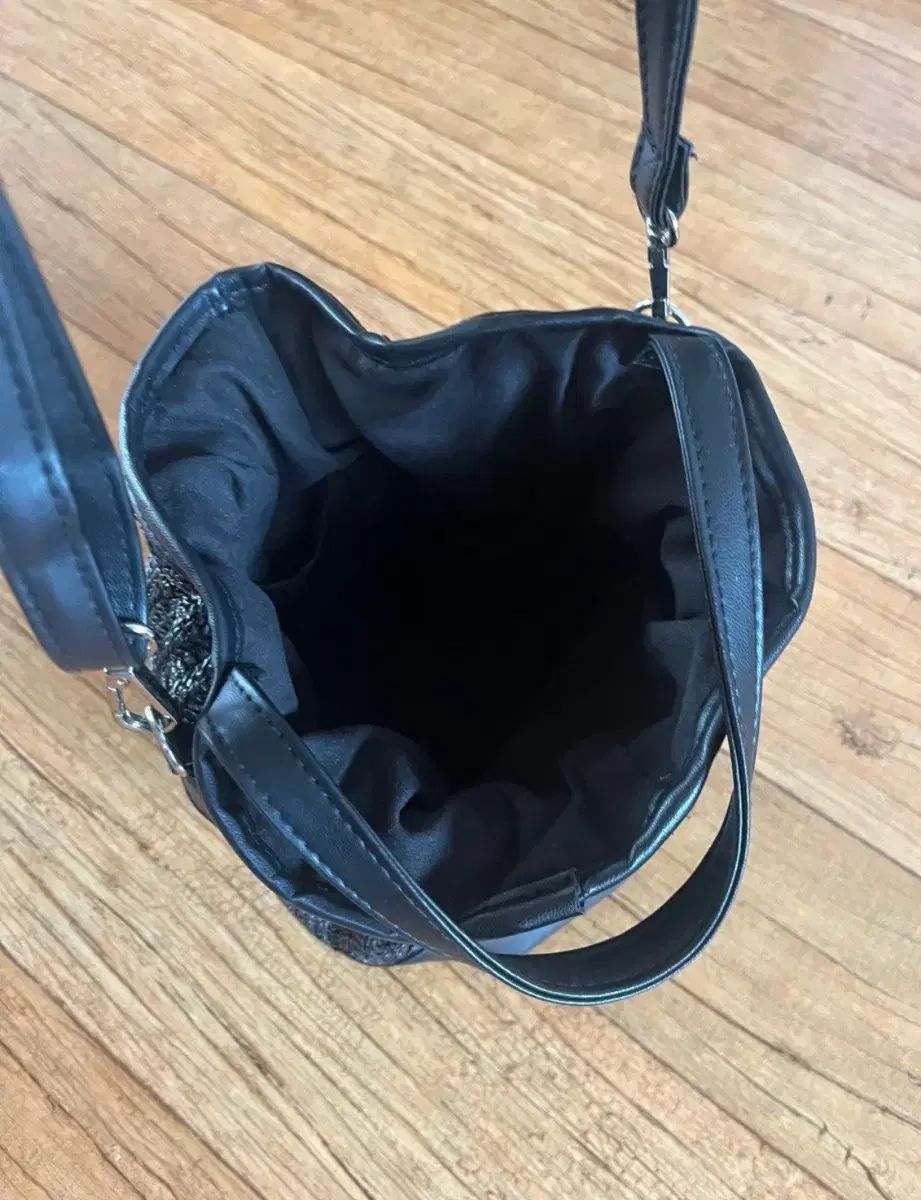 ほぼ 巾着バッグ ブラック トートバッグ クロスバッグ