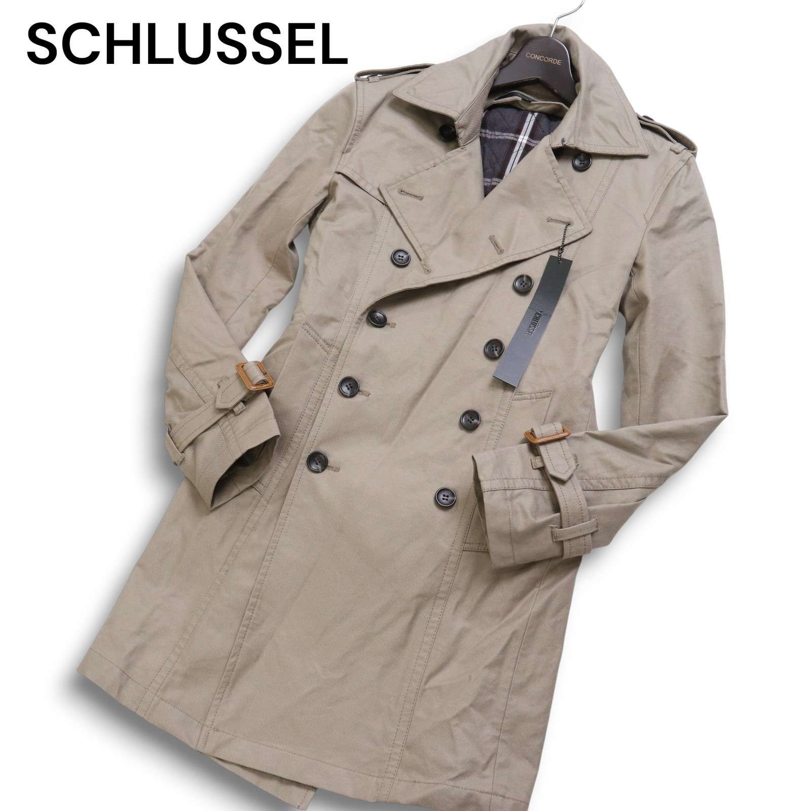 【新品 未使用】 SCHLUSSEL シュリセル 秋冬 中綿ライナー ミリタリー トレンチコート Sz.2　メンズ