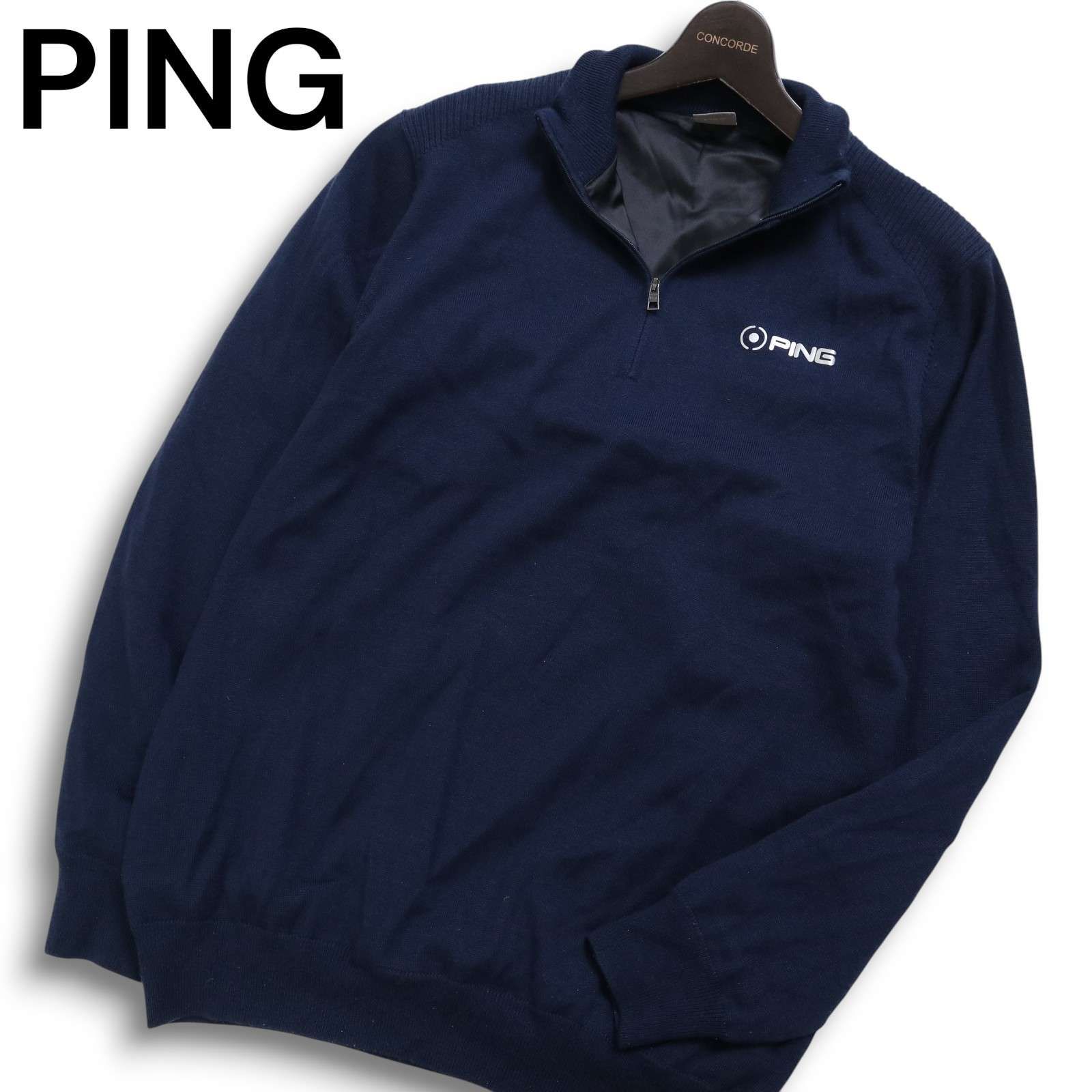 PING/ピン ゴルフ クルーネックセーター【ネイビー/LL】新品！ PING