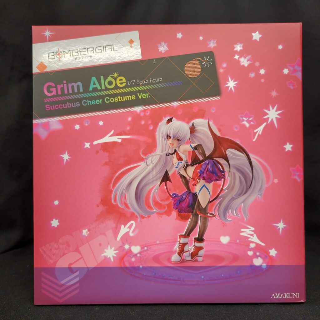 グリムアロエ　サキュバスチアコスVer. ホビージャパン×AMAKUNI Amazon | ボンバーガール グリムアロエ サキュバスチアコスver. 1/7