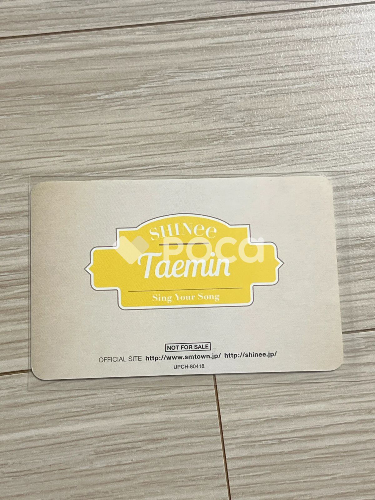 SHINee テミン Sing Your Song 写真 チェキ K-POP アイドル