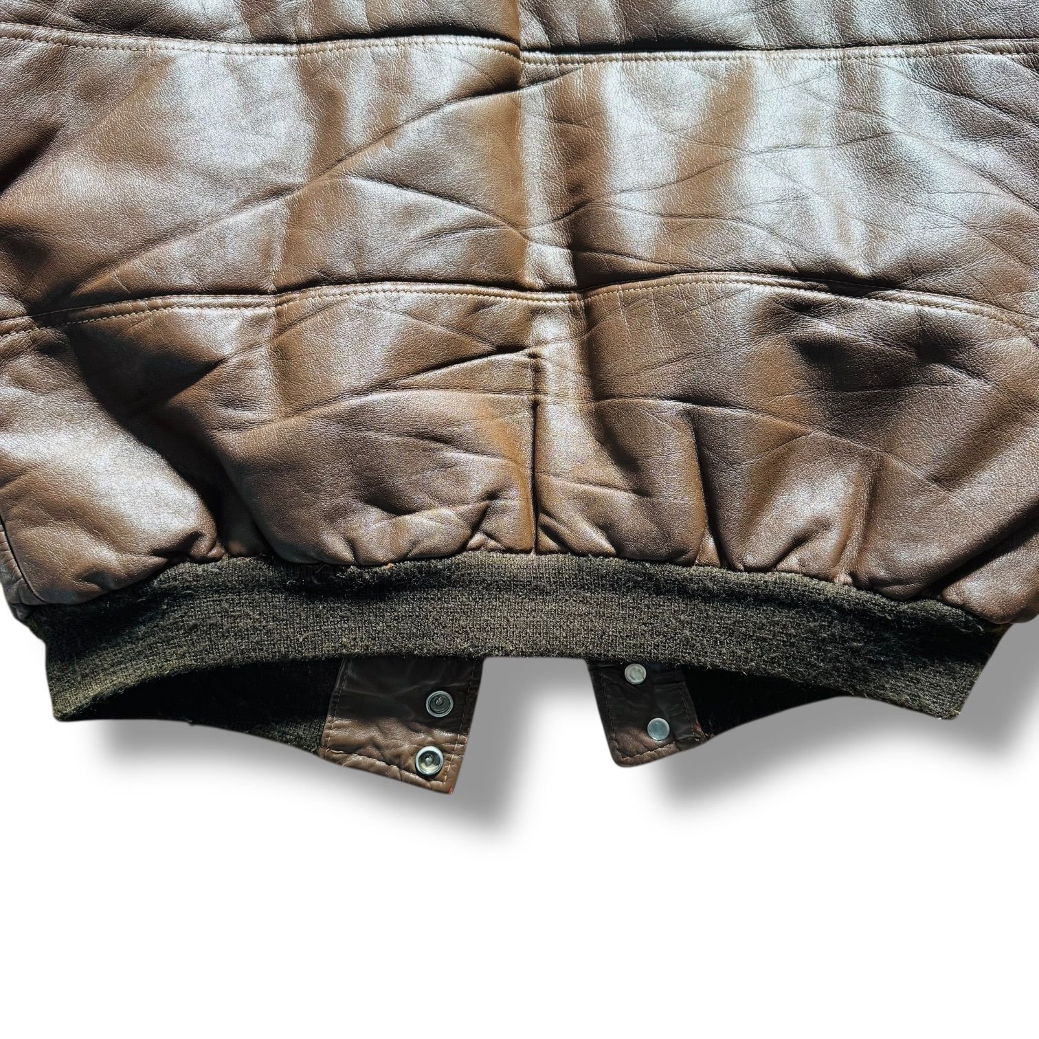 Schott USA製 80s 襟ボア レザー ボンバージャケット 42 G-1タイプ