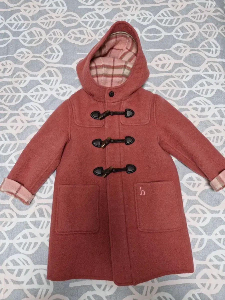 HAZZYS ヘジス キッズ フード ダッフル コート ピンク 120