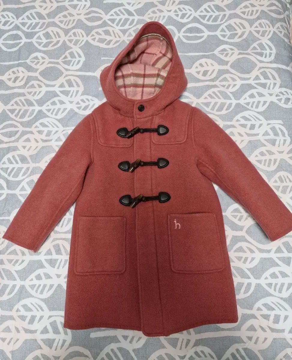 HAZZYS ヘジス キッズ フード ダッフル コート ピンク 120