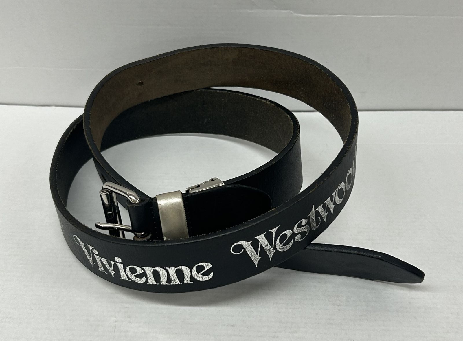 希少✨ヴィヴィアンウエストウッド ワンピース オリゾンティ期 オーブ ベルト 21/22新作☆vivienne westwood☆ラインオーブロゴレザーベルト