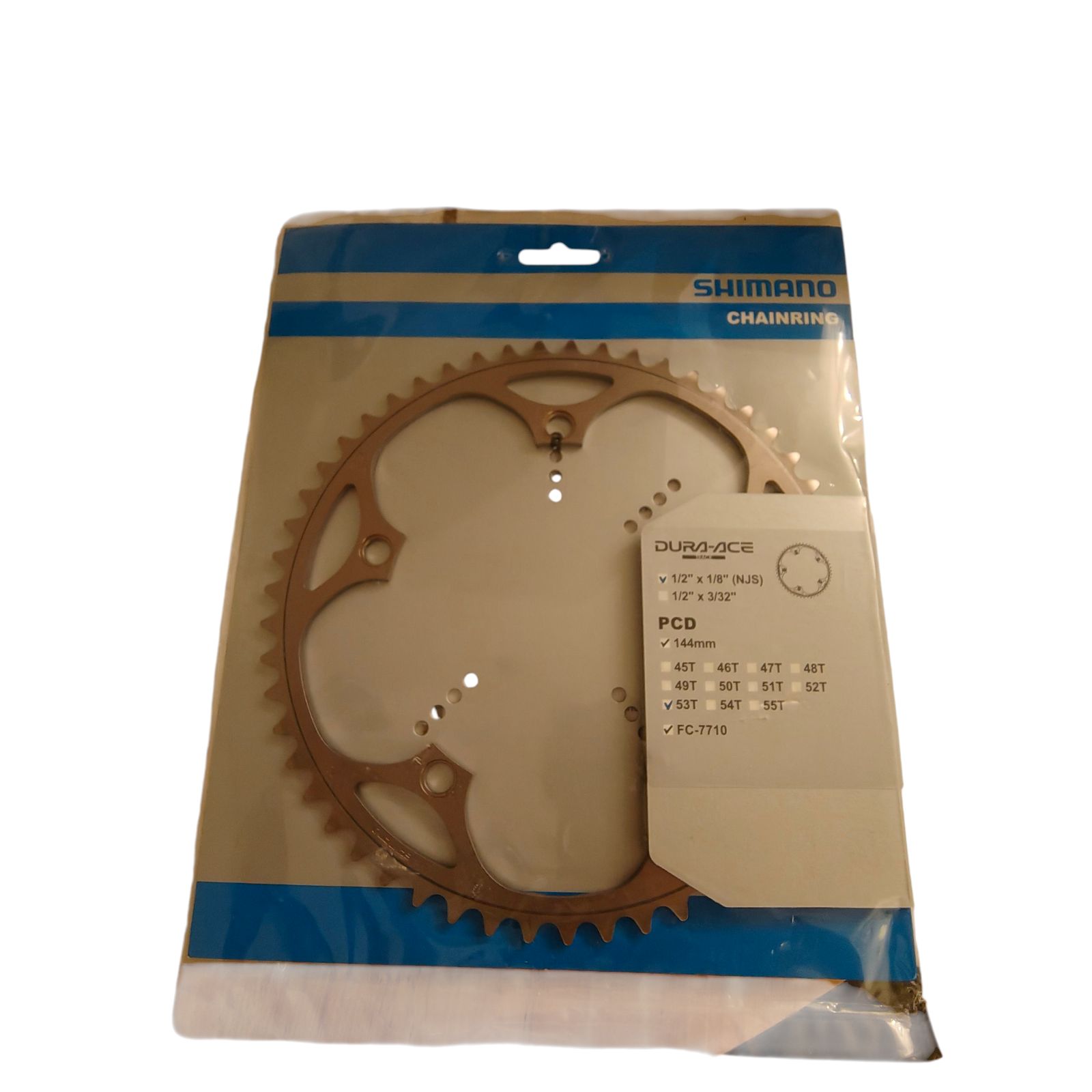 WJ149 シマノ デュラエースTrack チェーンリング1/2インチx1/8インチ