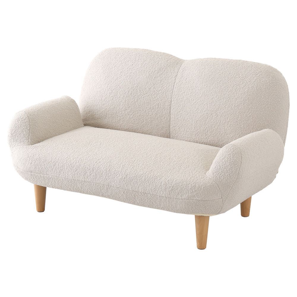 大人かわいいインテリア ブークレソファ 2人掛け Chammy -チャミー- SH-07-OKBFS-IVNA