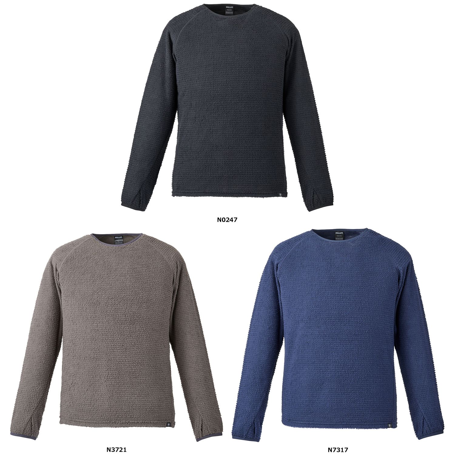 ミレー MILLET アウトドア THROUGH WARM CREW M N 3721 CASTELROCK