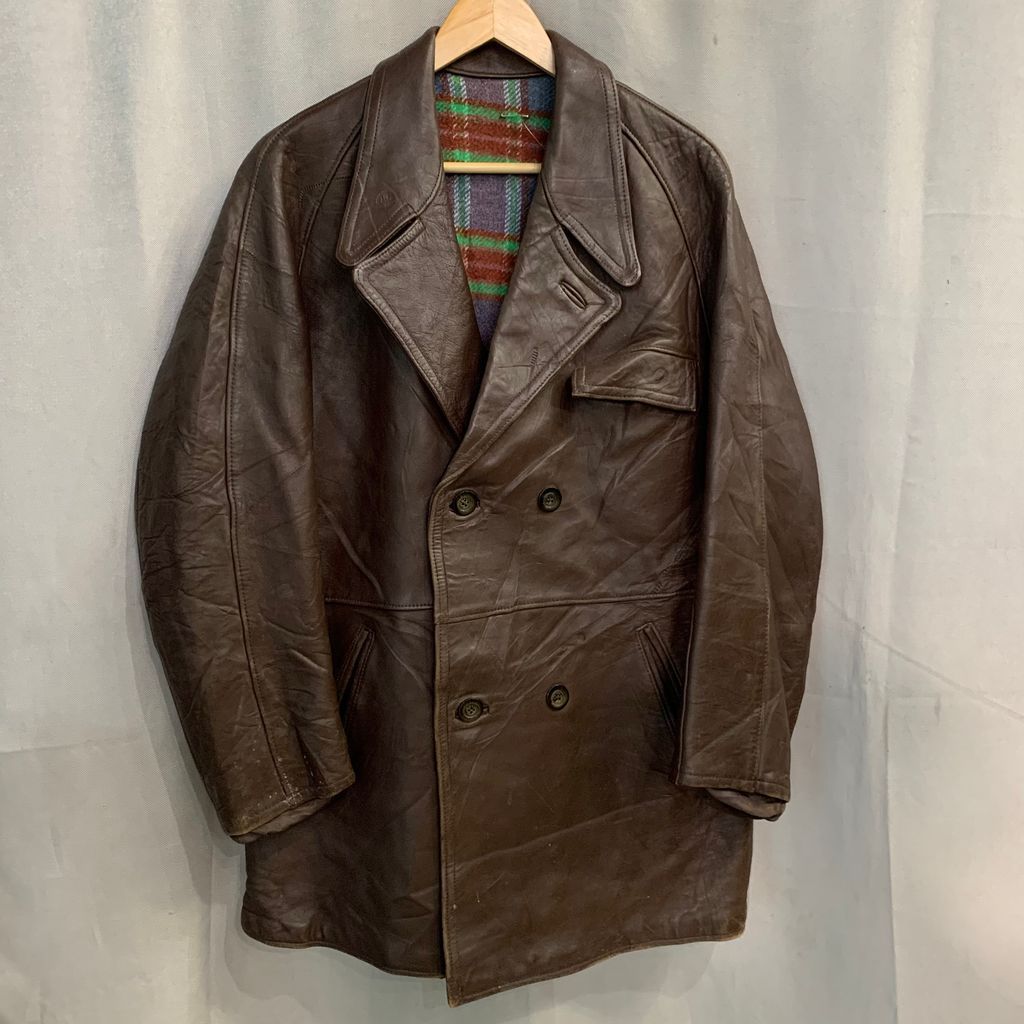 60s~ ビンテージ France フランス GVF MPERCUIR GRAULHET ダブル