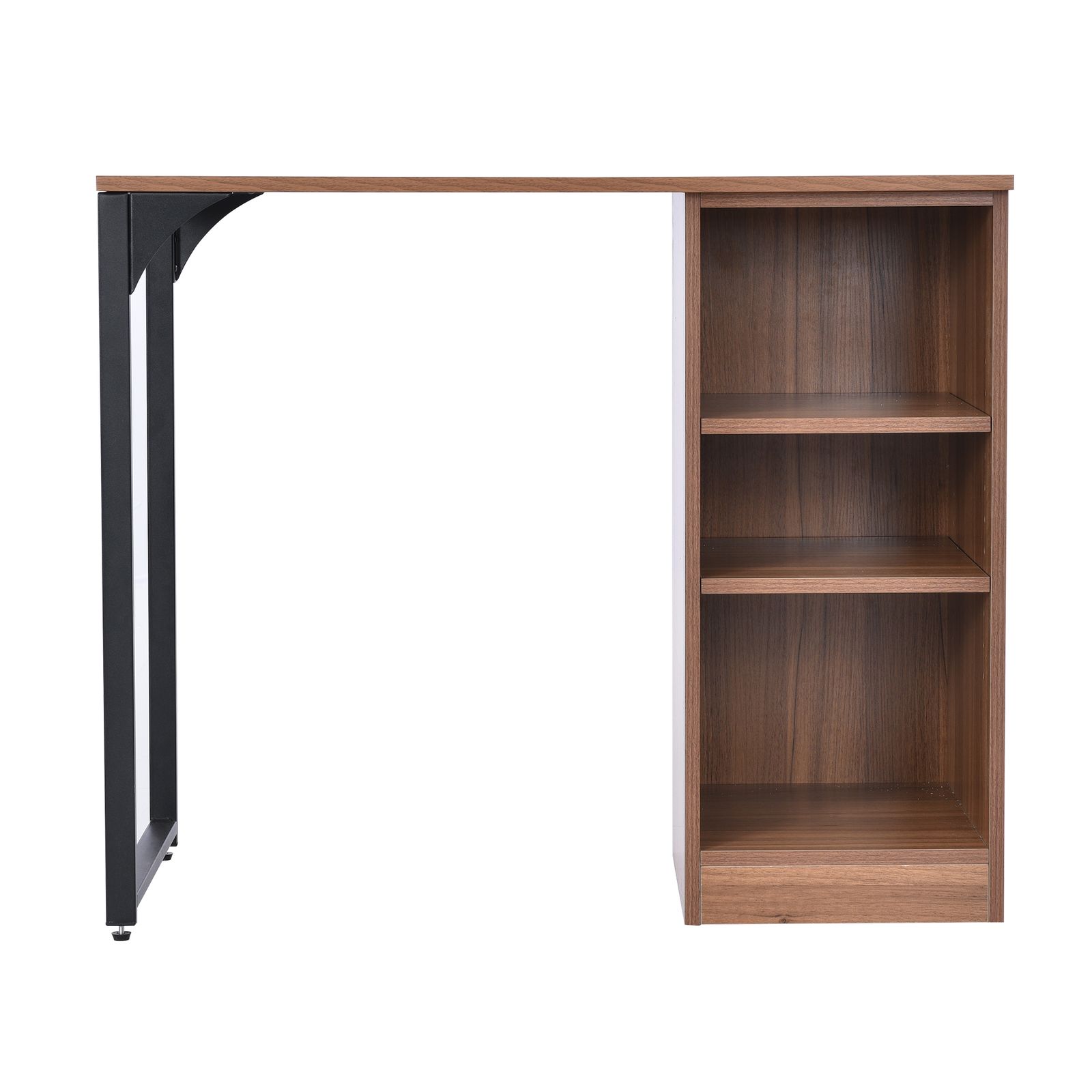 新品登場】パソコンデスク 3段シェルフ付 オフィスデスク 簡易デスク