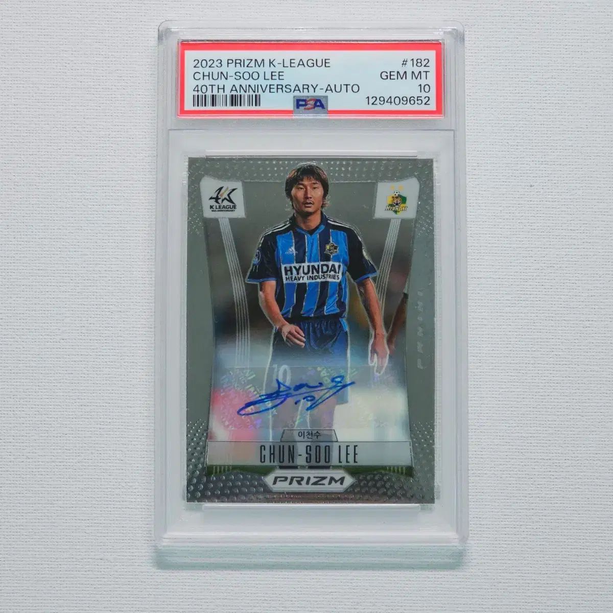 Kリーグ プリズム 李天秀 イ チョンス レジェンド オート PSA 10