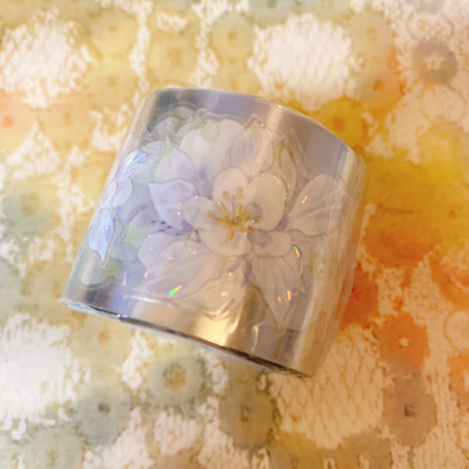 2511101 風花 海外マスキングテープ巻き売り フラワー花 - メルカリ