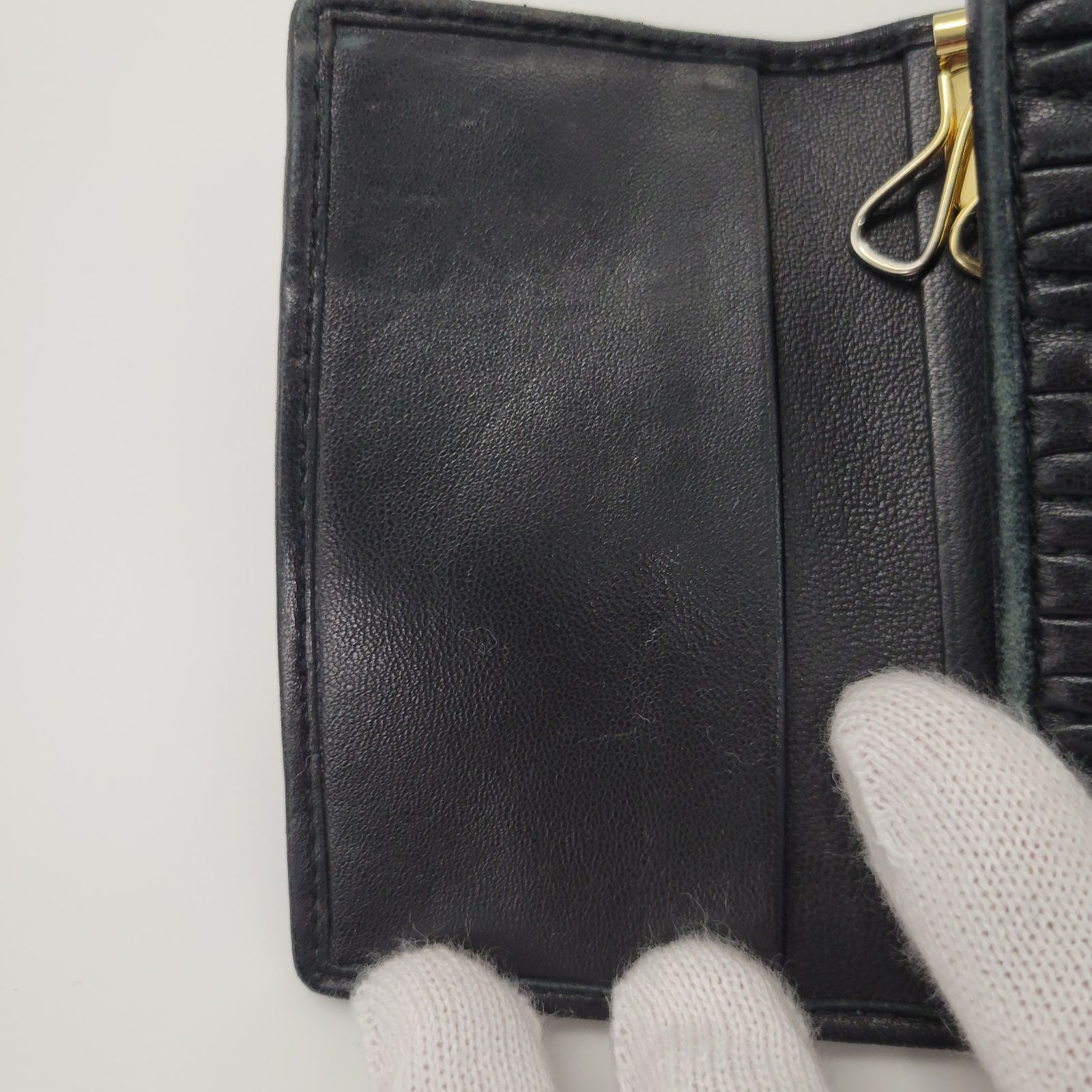 MIU MIU ミュウミュウ マテラッセ レザー 6連キーケース ブラック