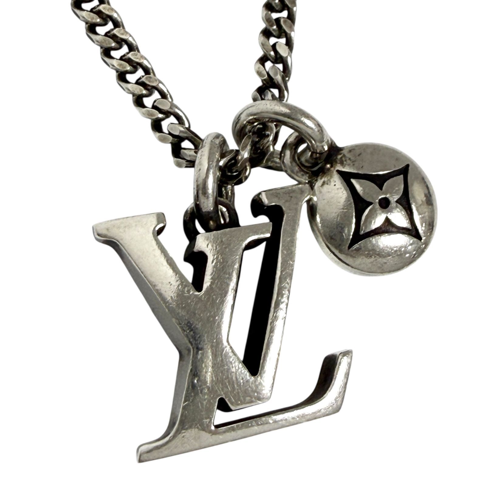 ルイヴィトン メンズ ネックレス ペンダント LV セーラー シルバー 925