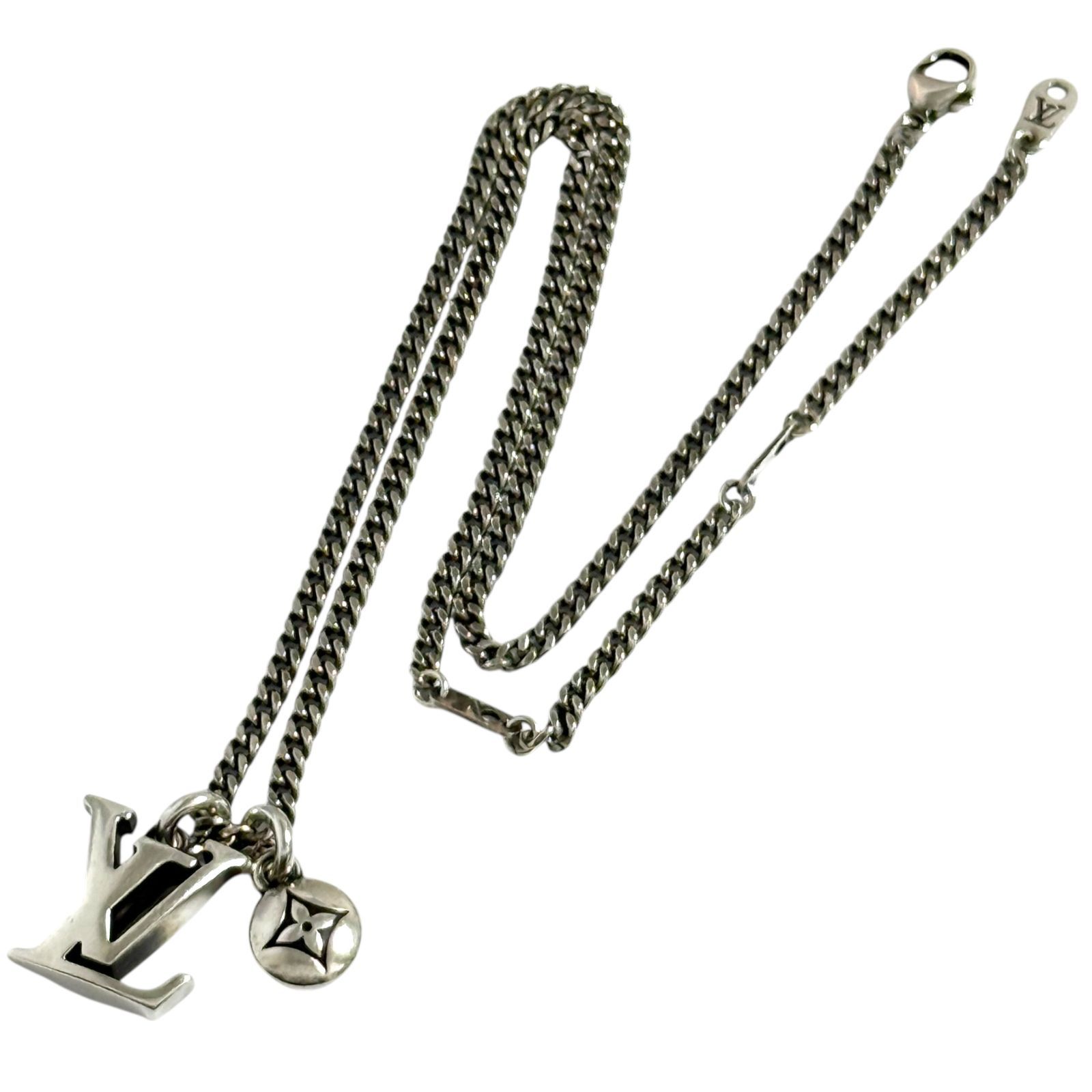 ルイヴィトン メンズ ネックレス ペンダント LV セーラー シルバー 925