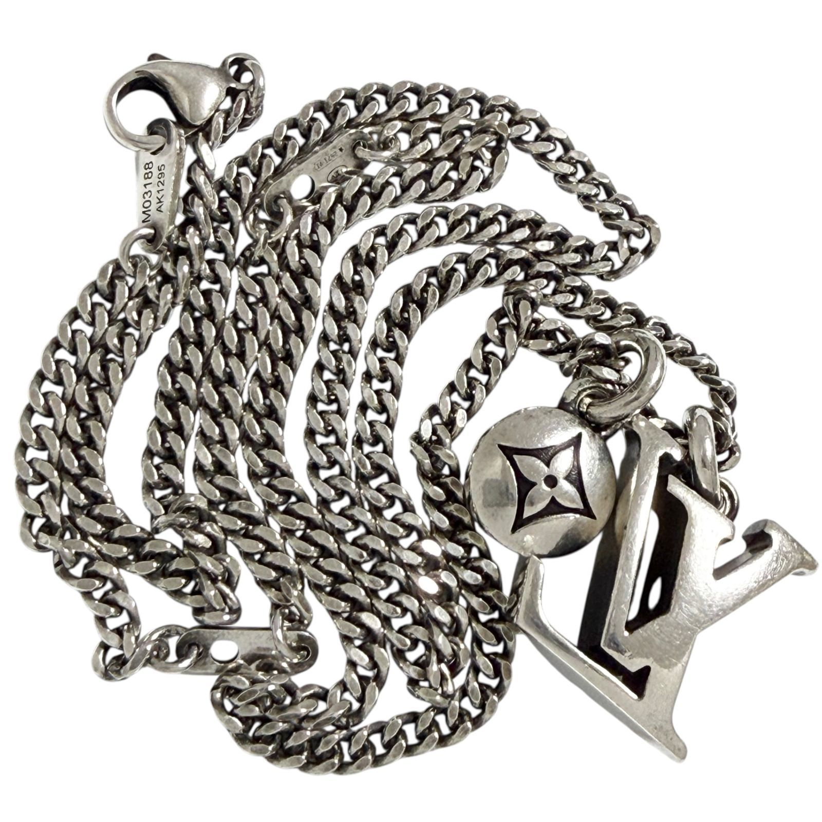 ルイヴィトン メンズ ネックレス ペンダント LV セーラー シルバー 925