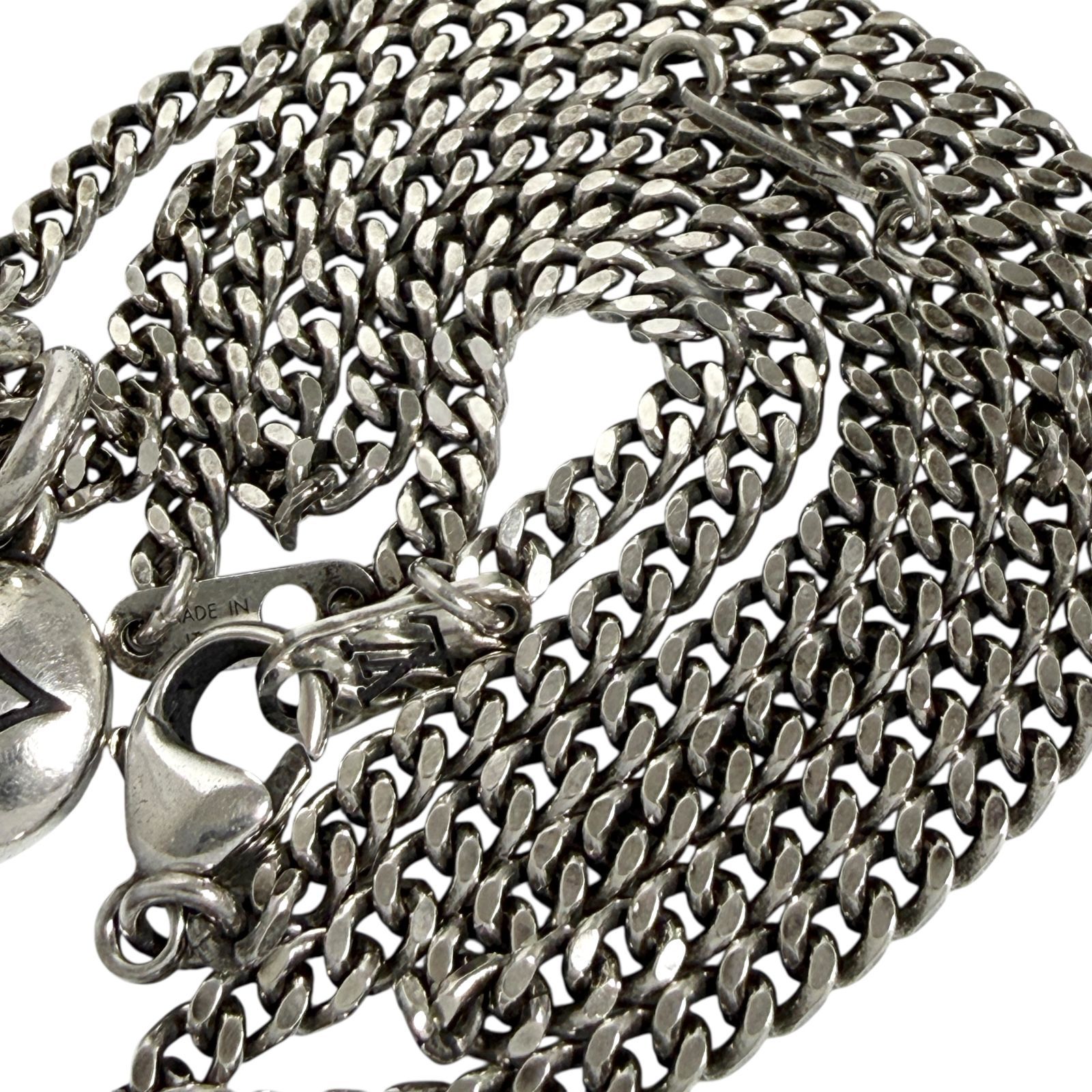 ルイヴィトン メンズ ネックレス ペンダント LV セーラー シルバー 925