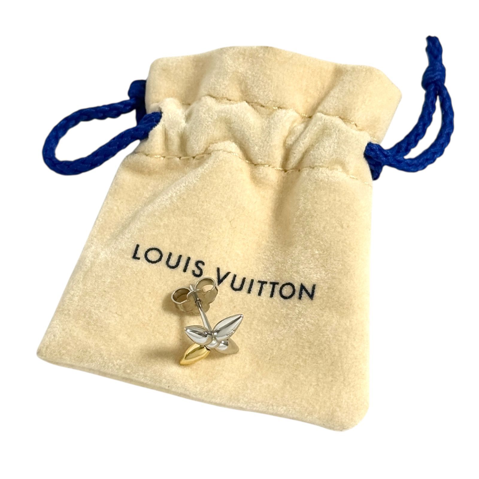 ルイヴィトン メンズ レディース ピアス スタッド ルイゼット 片耳 1個