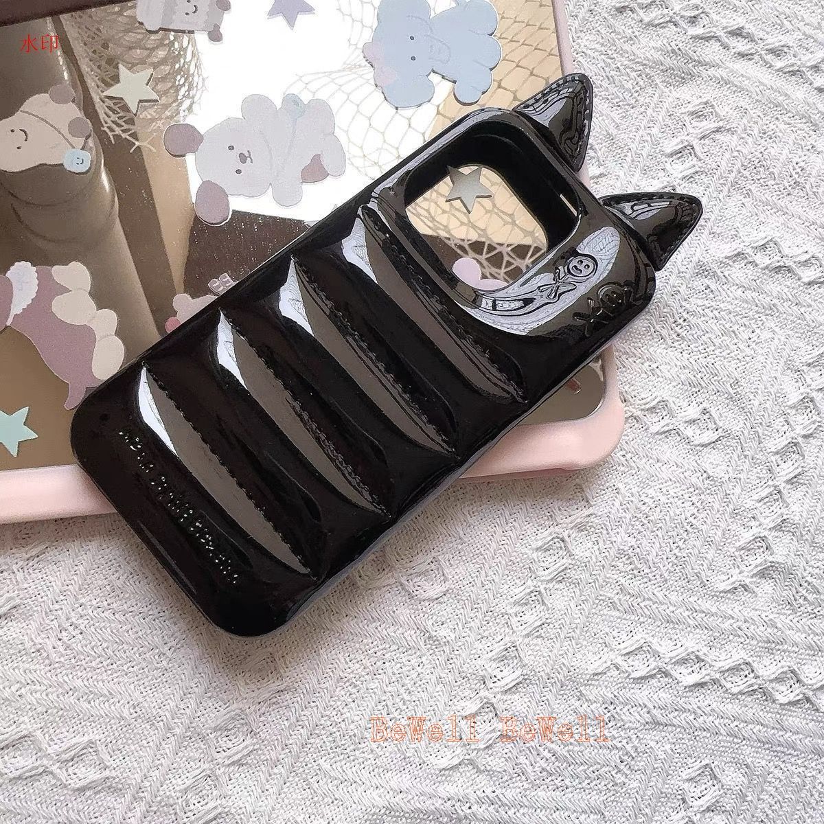 人気☆猫耳 iPhoneケース 黒 多機種対応 新品 - メルカリ