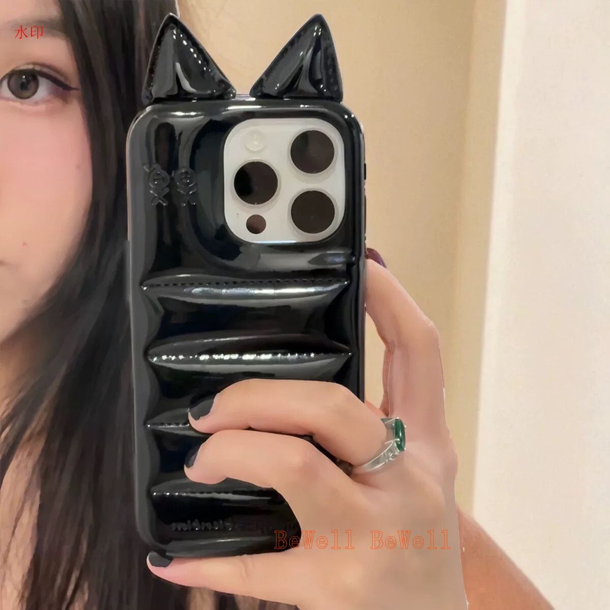 Urban sophistication スマホケース 猫耳 16plus 人気☆猫耳 iPhoneケース 黒 多機種対応 新品 - メルカリ
