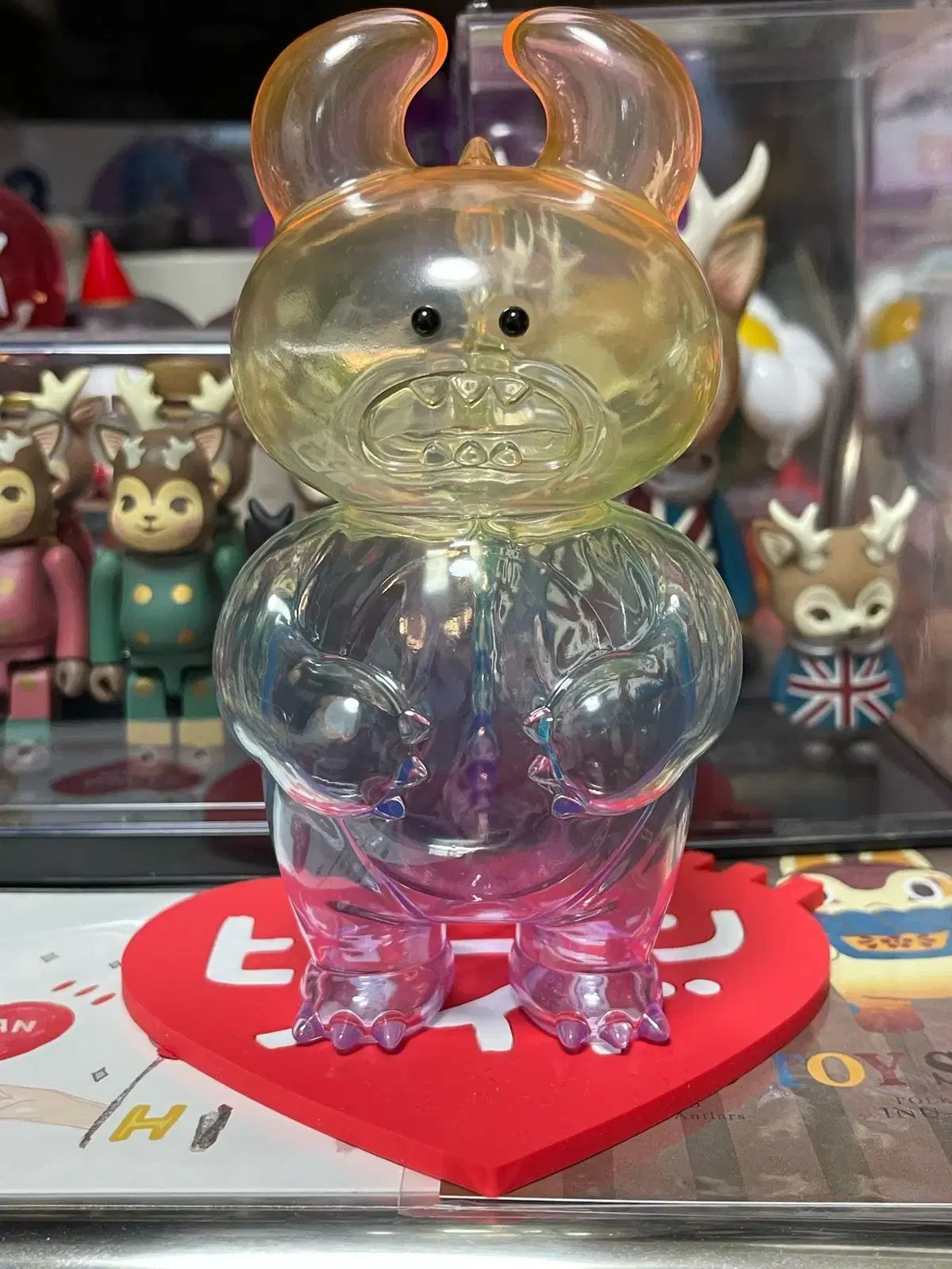 日本ソフトビニール woo!ah! ウア ウール レインボー クリア ダイノ