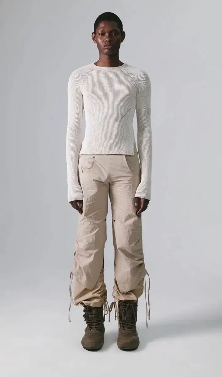 ナチェ レイヤード パンツ サンドベージュ