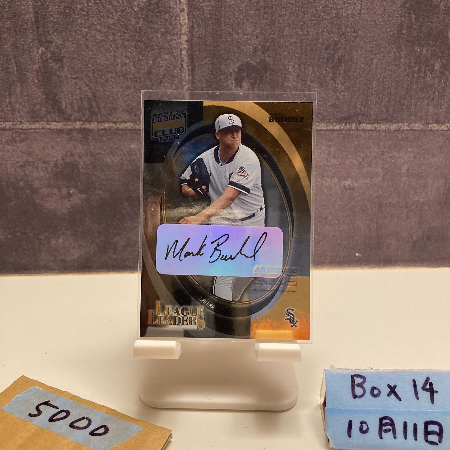 2001 Donruss Mark Buehrle 032/300 直筆サインカード Chicago White