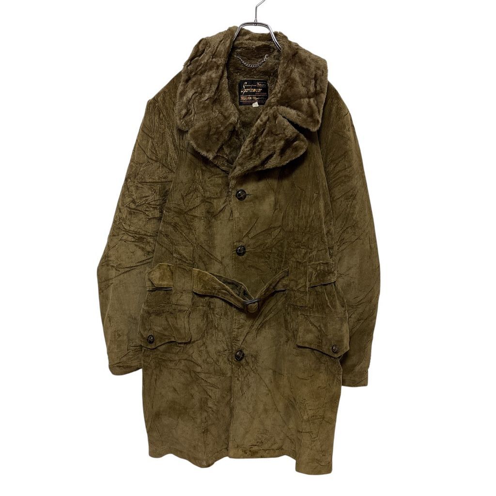 Sears】 70s 黒タグ 裏ボア コーデュロイ ランチコート S-3591 - メルカリ