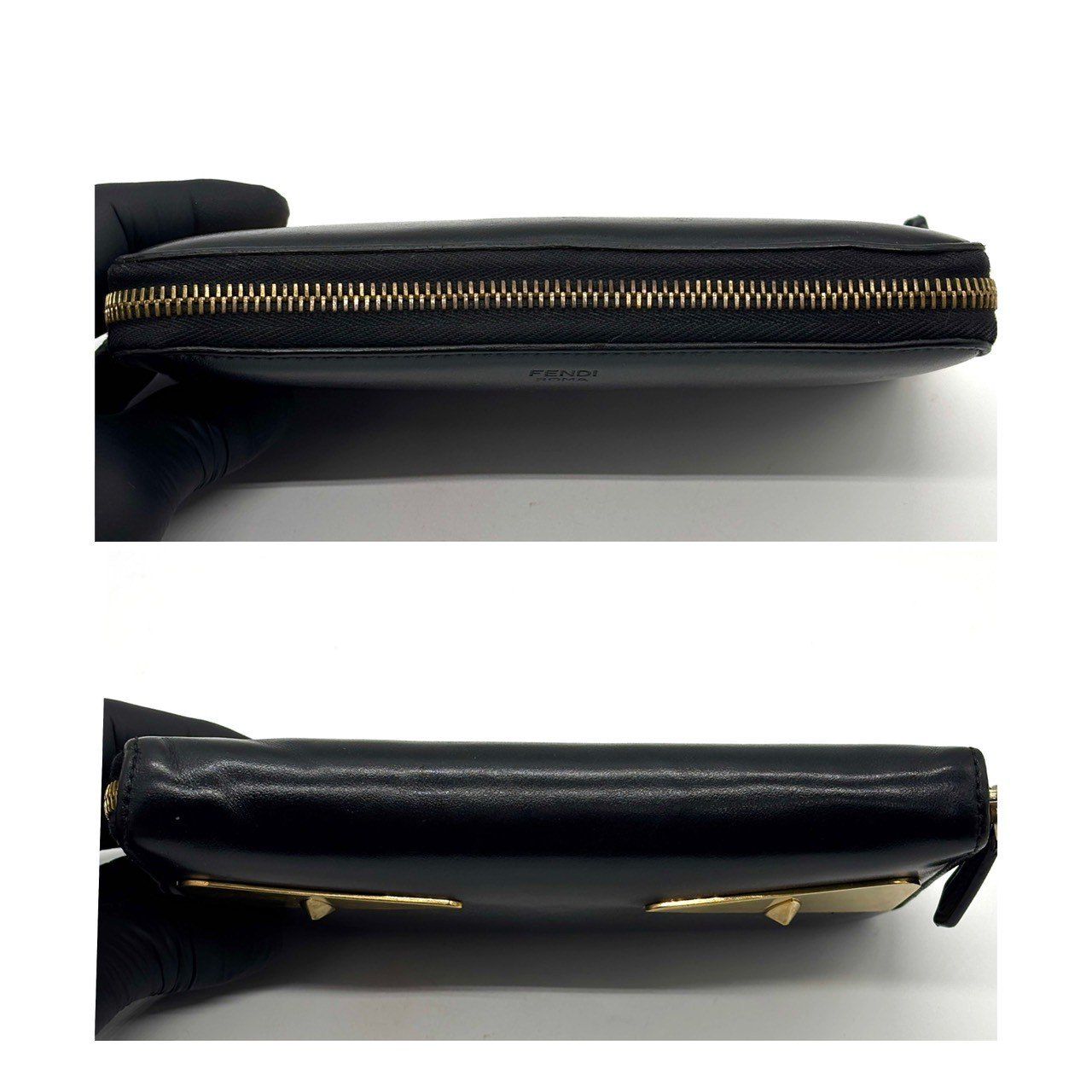 1円 美品 FENDI フェンディ 長財布 ラウンドファスナー