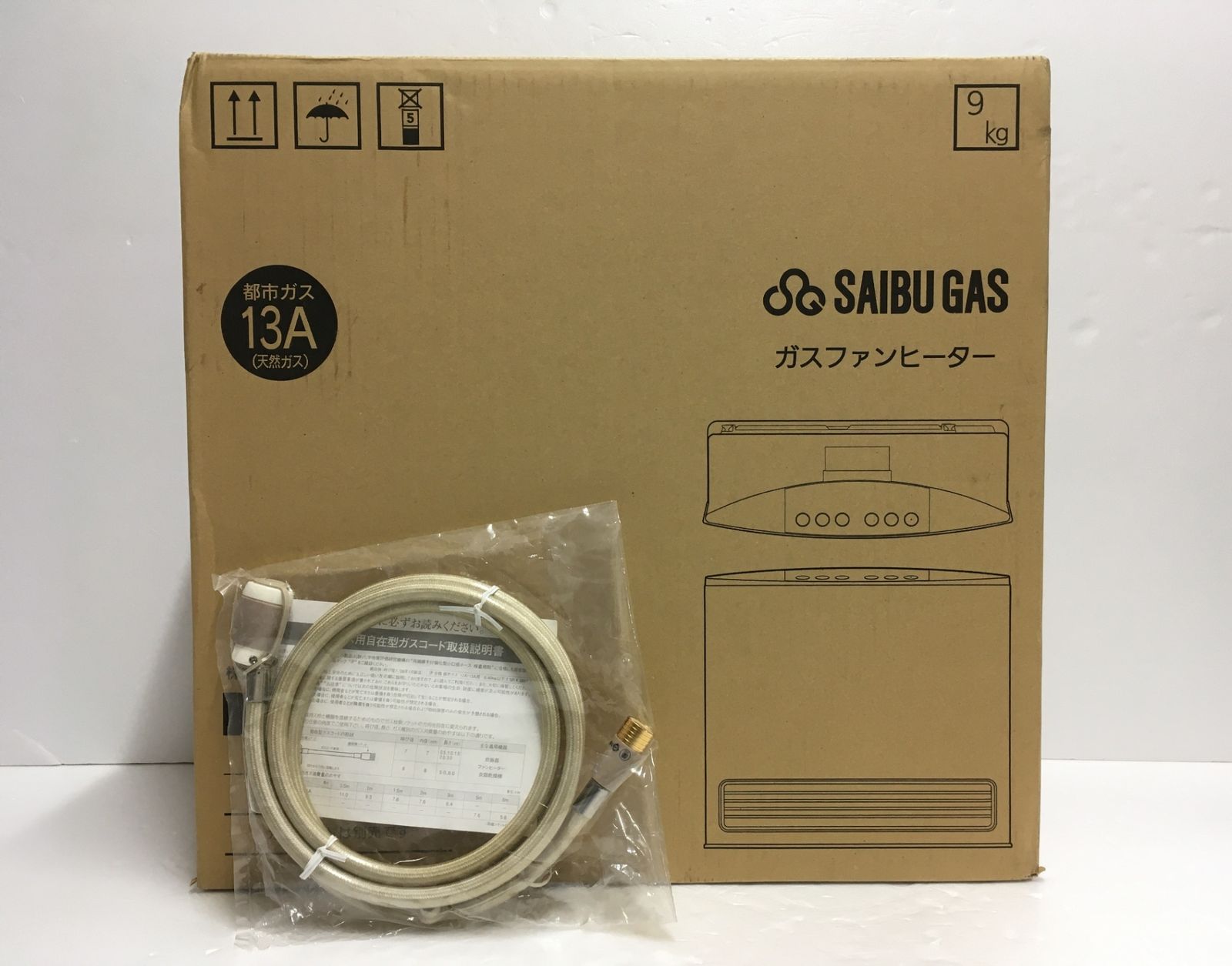 ノーリツ 都市ガス 13 A ガスファンヒーター SGF-402 SAN 西部ガス ガスコード付き 囗G