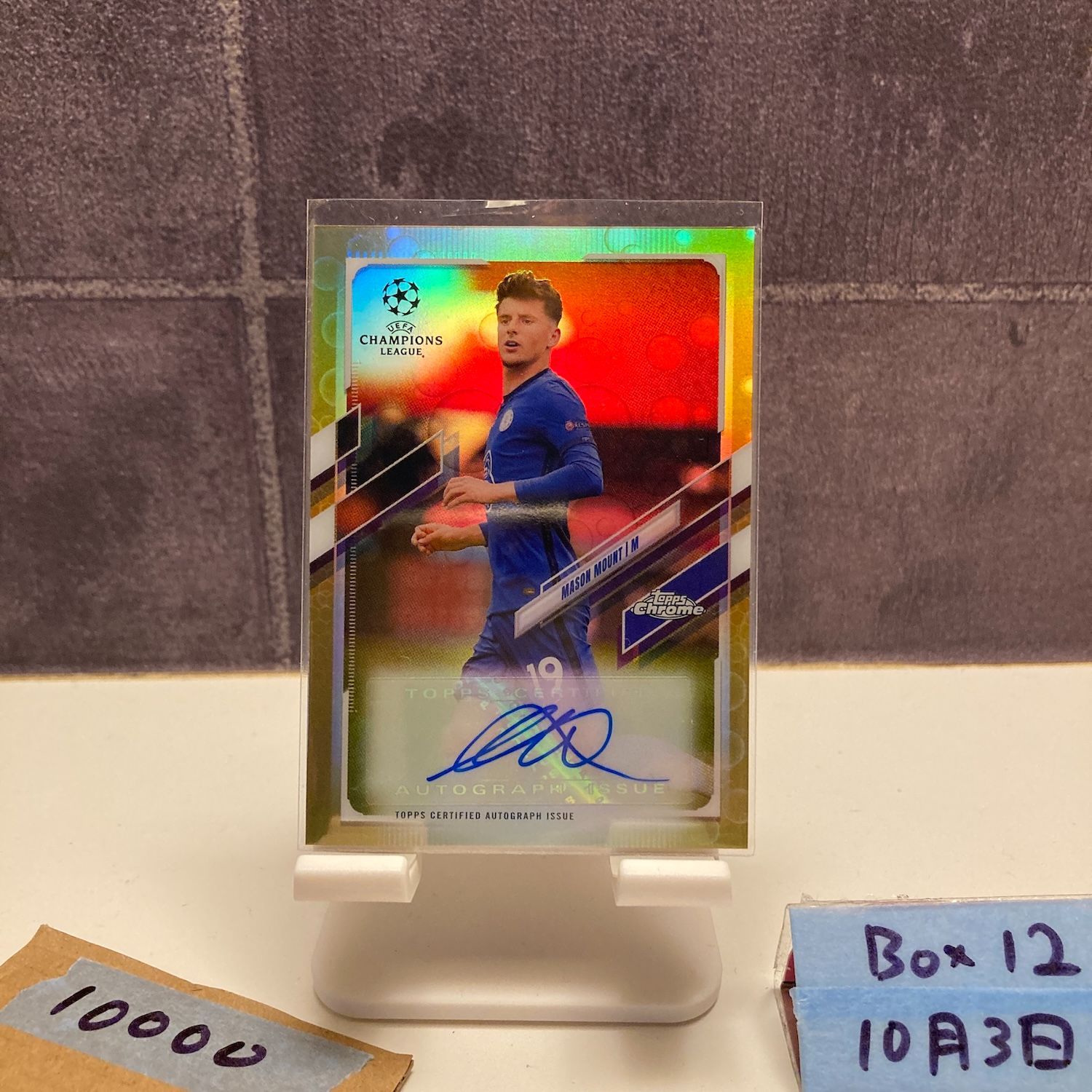 2020-21 Topps Chrome Mason Mount 直筆サインカード Chelsea Football