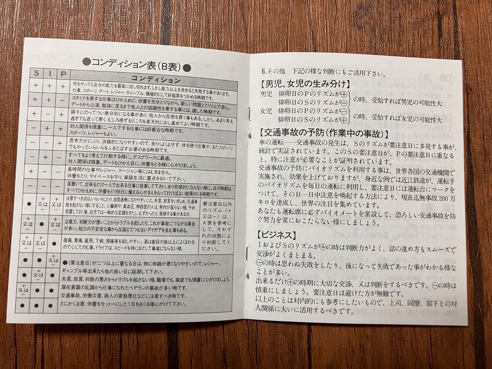 稀少品！残り1個！】政木式 バイオリズム計 工学博士 政木和三 占い