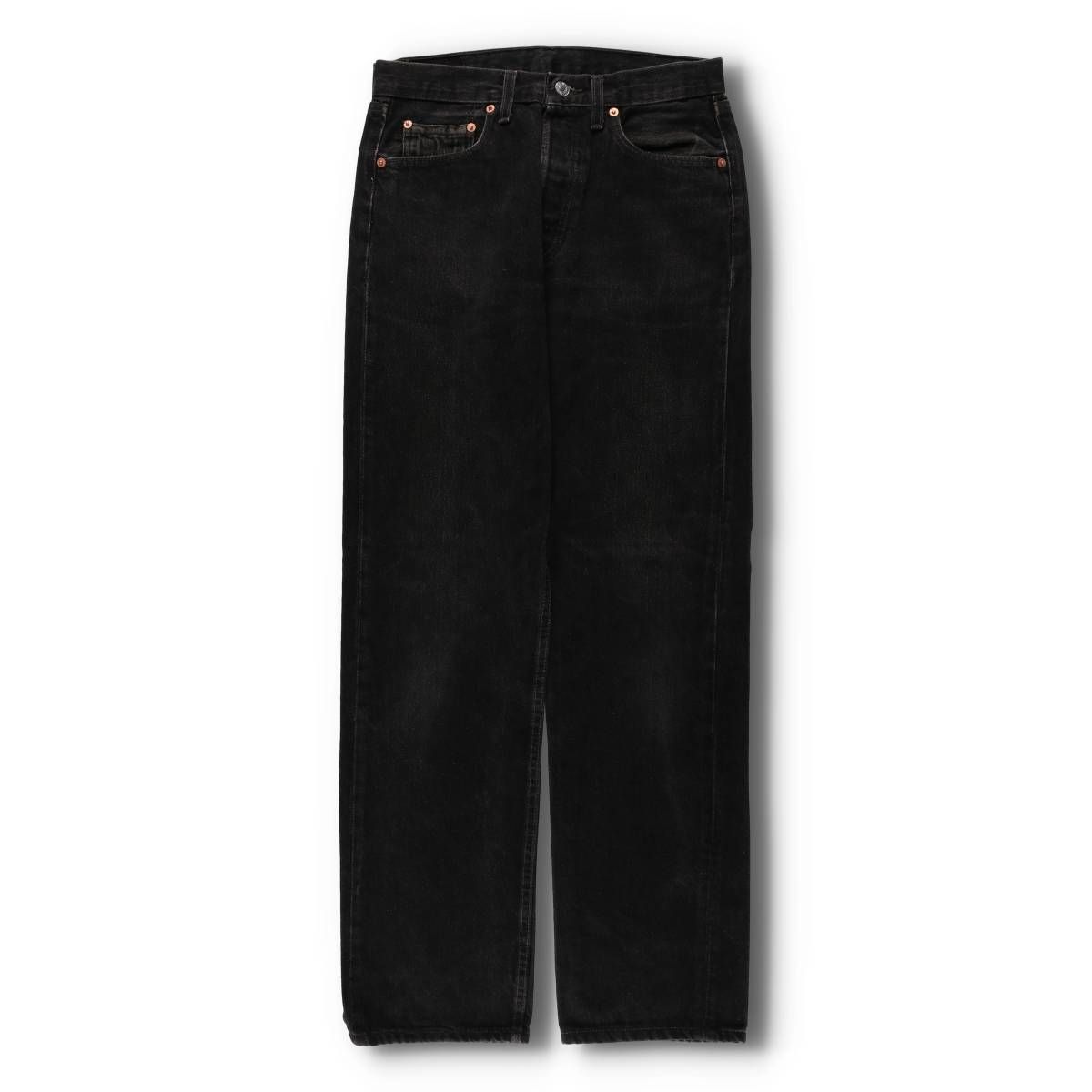 古着 90年代 リーバイス Levi's 501-0185 ブラックデニム ストレートデニムパンツ 英国製 メンズw30相当 ヴィンテージ/evb030372