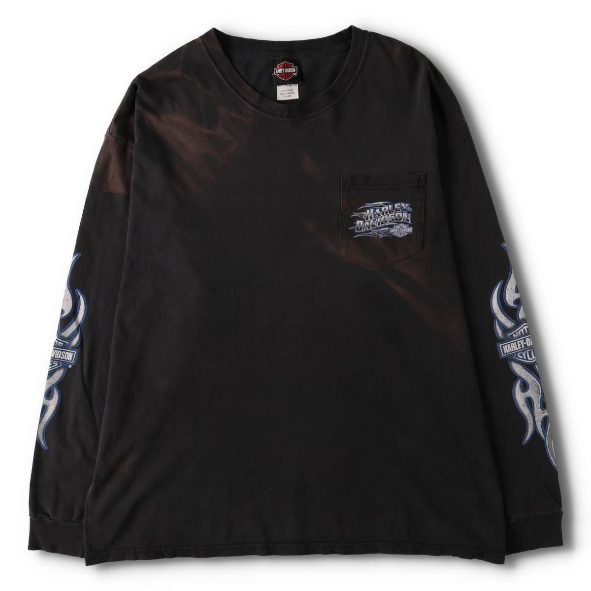 古着 00年代 ハーレーダビッドソン Harley-Davidson トライバル ロングTシャツ ロンT メンズXL相当 evb 031472