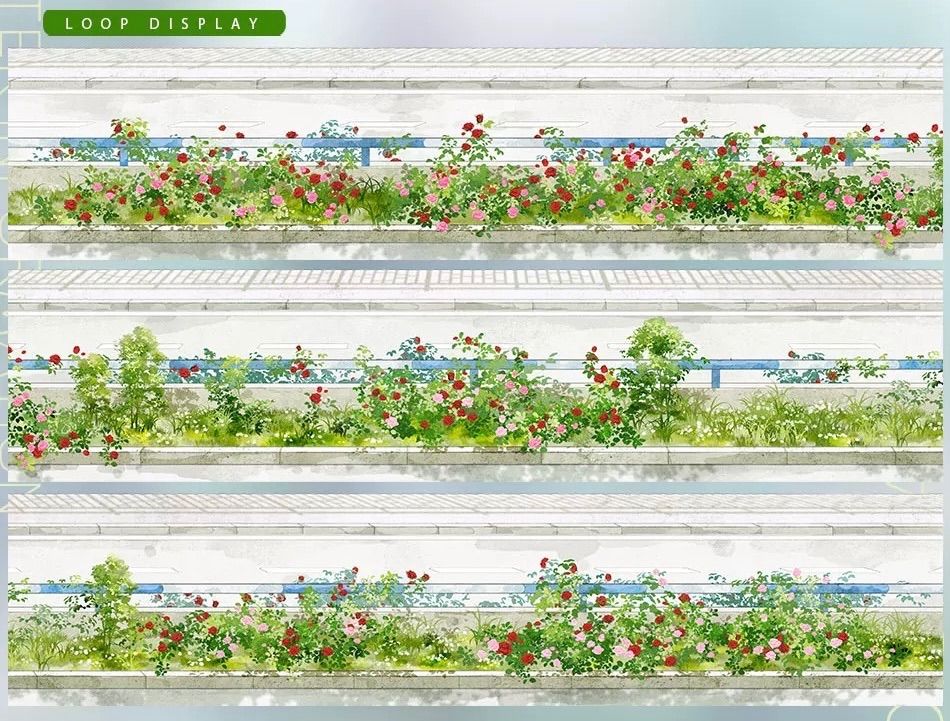 2511115 街道辺③ 海外マスキングテープ巻き売り 風景マスキングテープ