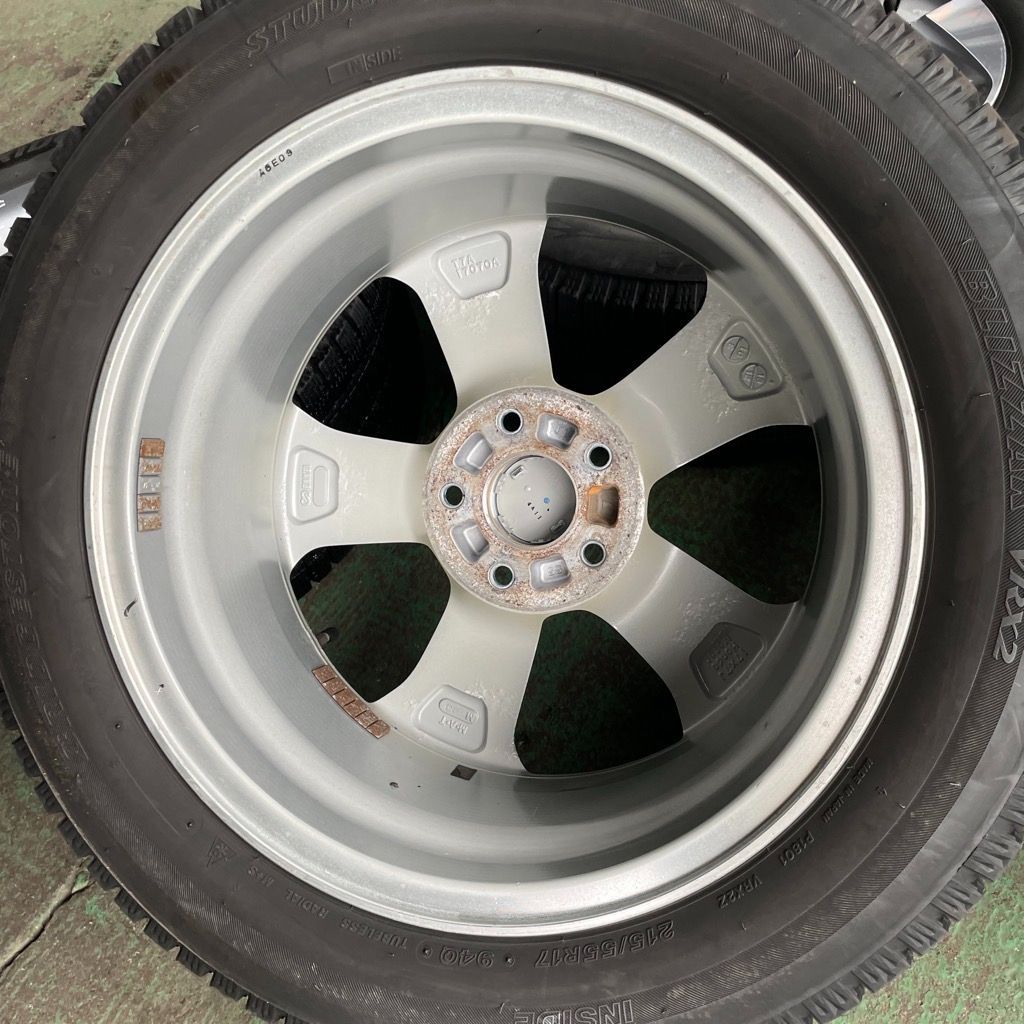  ヴェゼル RU 1 スタッドレス215 55 R 17 VRX 2 2021年 アルミホイールセット4本 17インチ タイヤ ホイールセット