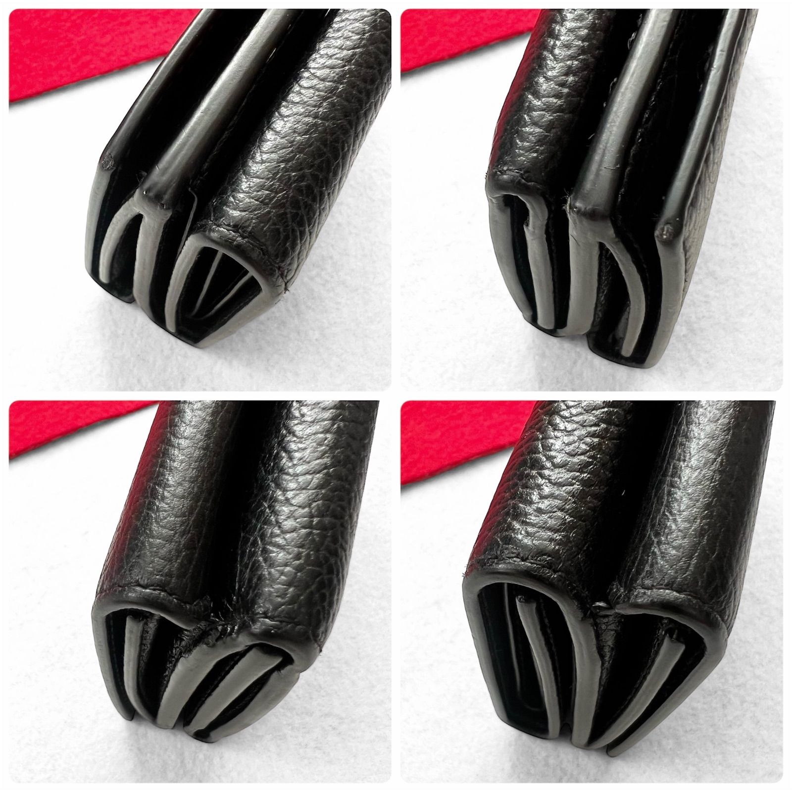 極美品✨BALENCIAGAバレンシアガ財布三 594312カーフレザーロゴ黒 三