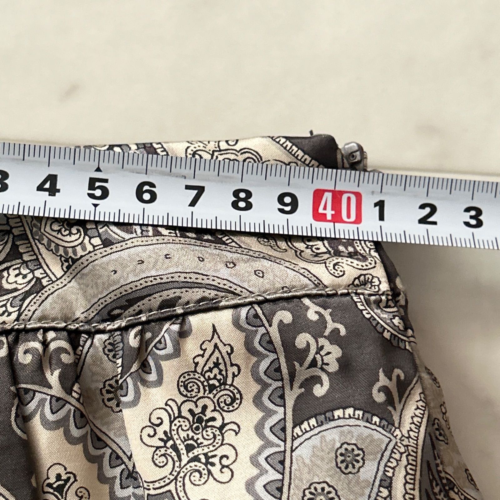 美品 ETRO エトロ ペイズリー柄スカート 大きいサイズ46 XLサイズ