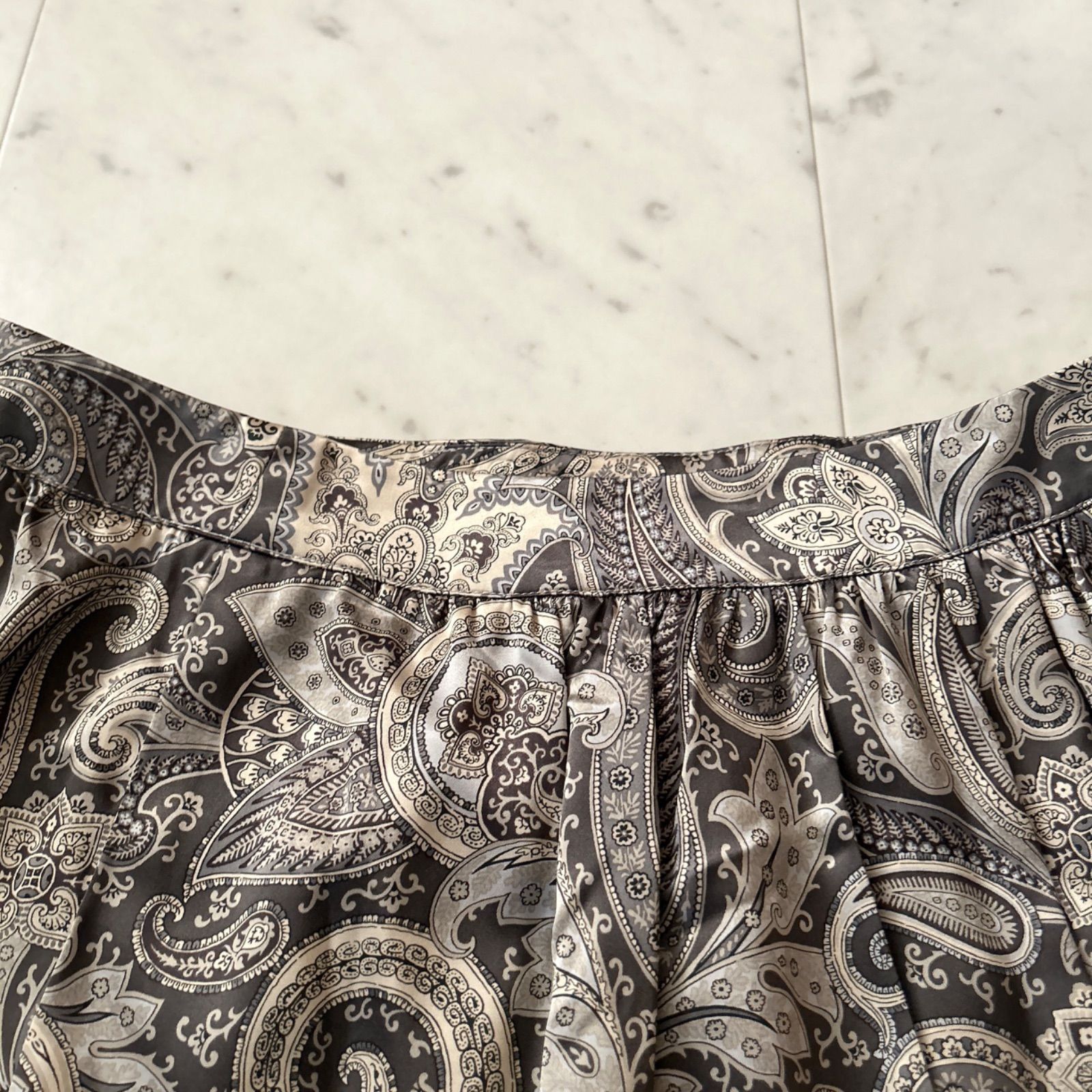 美品 ETRO エトロ ペイズリー柄スカート 大きいサイズ46 XLサイズ