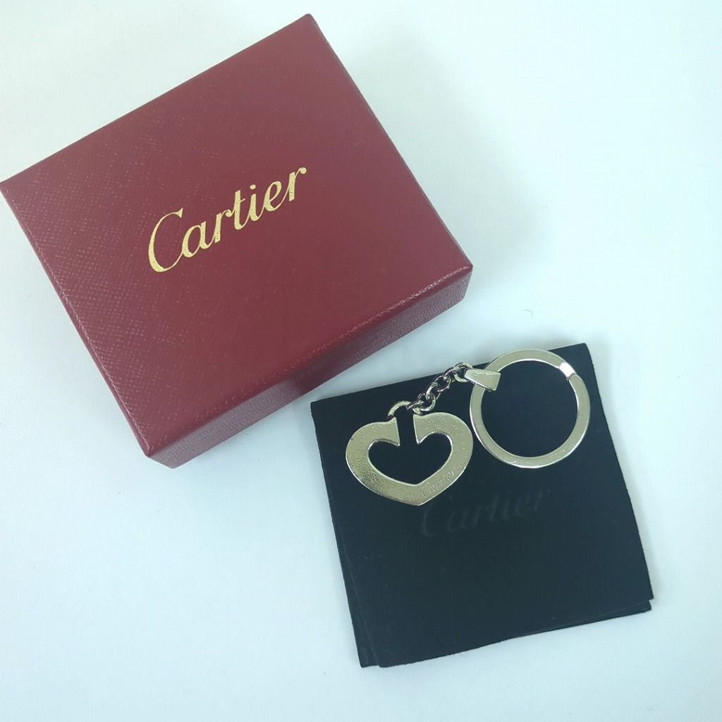 Cartier ハート キーリング Cartier カルティエ ハート キーホルダー キーリング チャーム