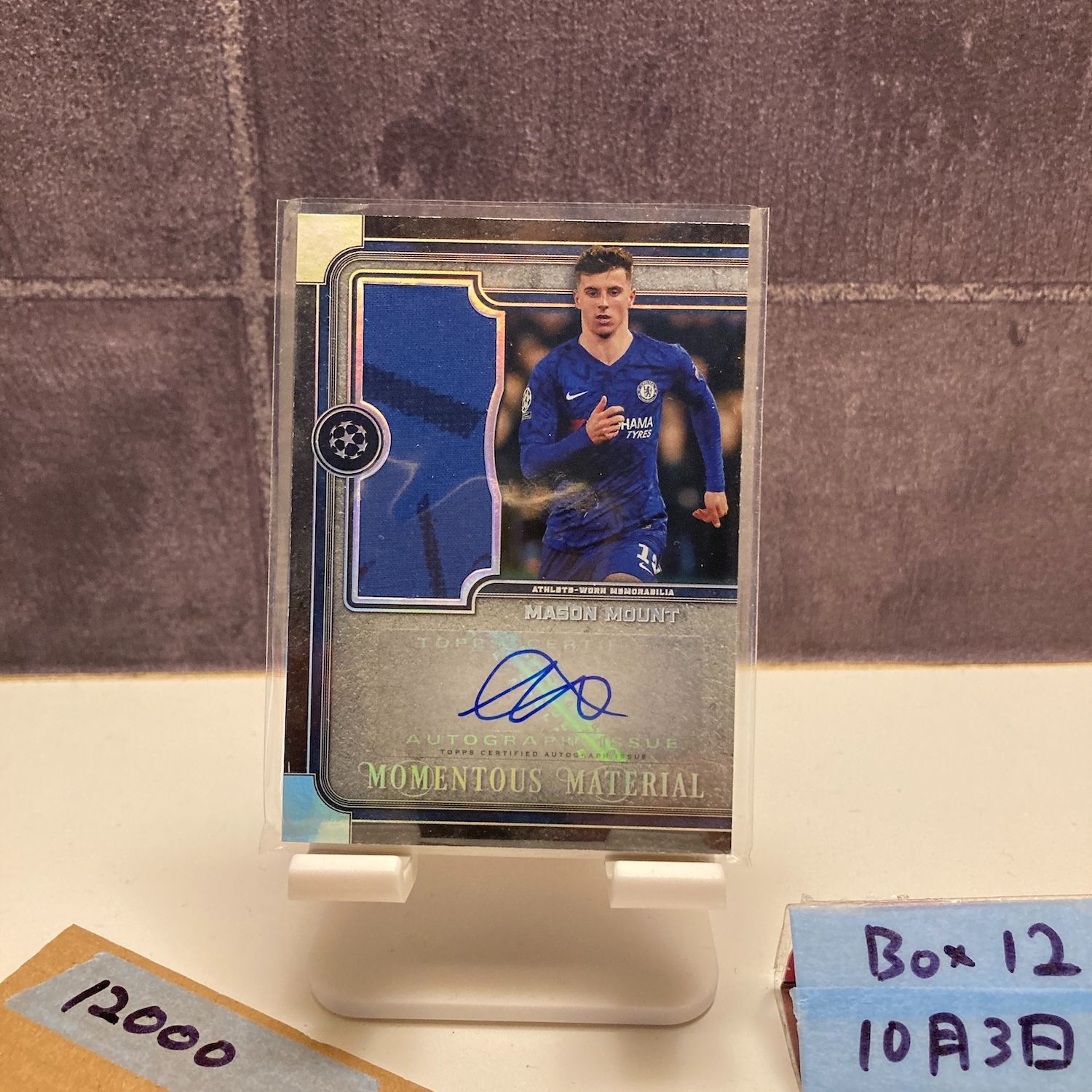 2019-20 Topps Museum Collectio Mason Mount 198|199 直筆サインカード Chelsea FC Momentous Material ジャージ カード