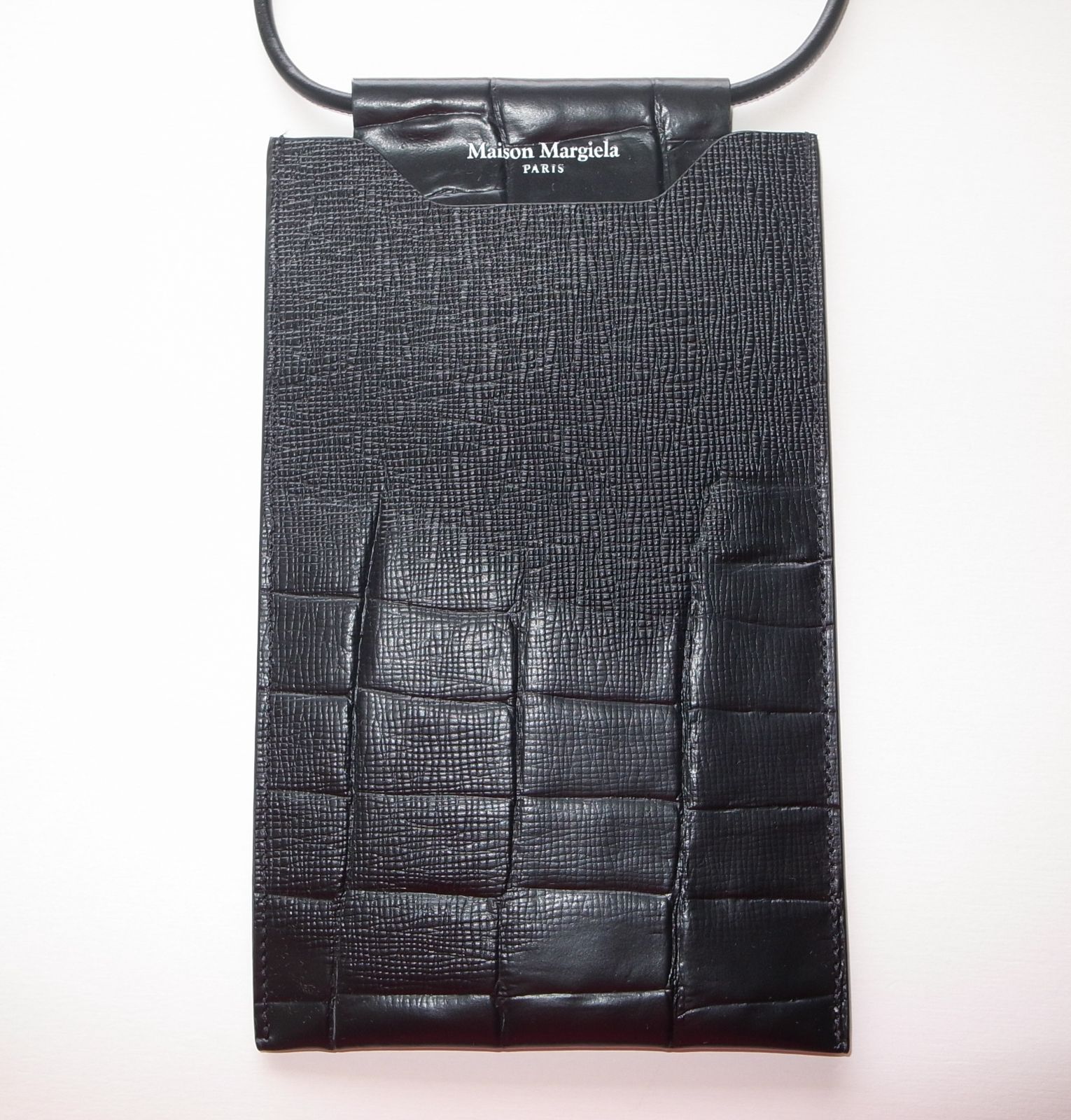 maison margiela マルジェラ phone case スマホケース ネックポーチ クロコ型押し