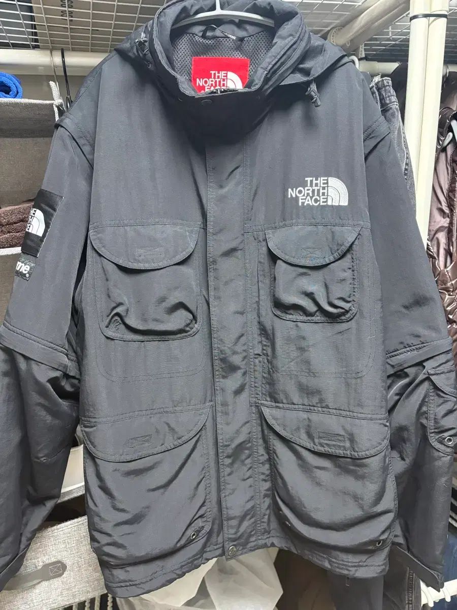 シュプリーム X ザノースフェイス コンバーチブル ジャケット ブラック XL