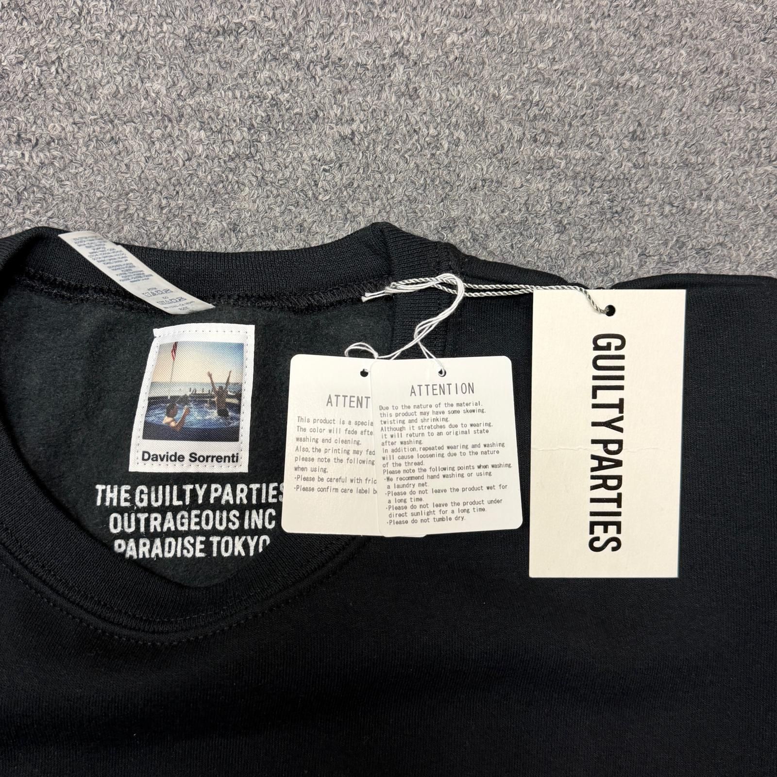 未使用 WACKO MARIA DAVIDE SORRENTI CREW NECK SWEAT SHIRT ダヴィデ