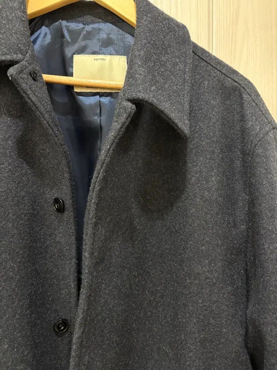 ポッタリー メルトンウール ブルゾン メランジ ネイビー 2 サイズ