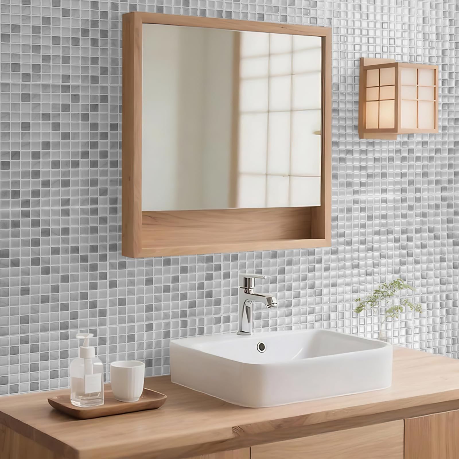 Art3d タイルシール 防水 耐熱 5枚 タイルステッカー キッチン 洗面所